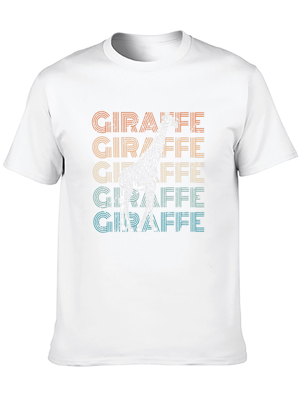 Retro Giraffe T-Shirt - Animal Lover Tee