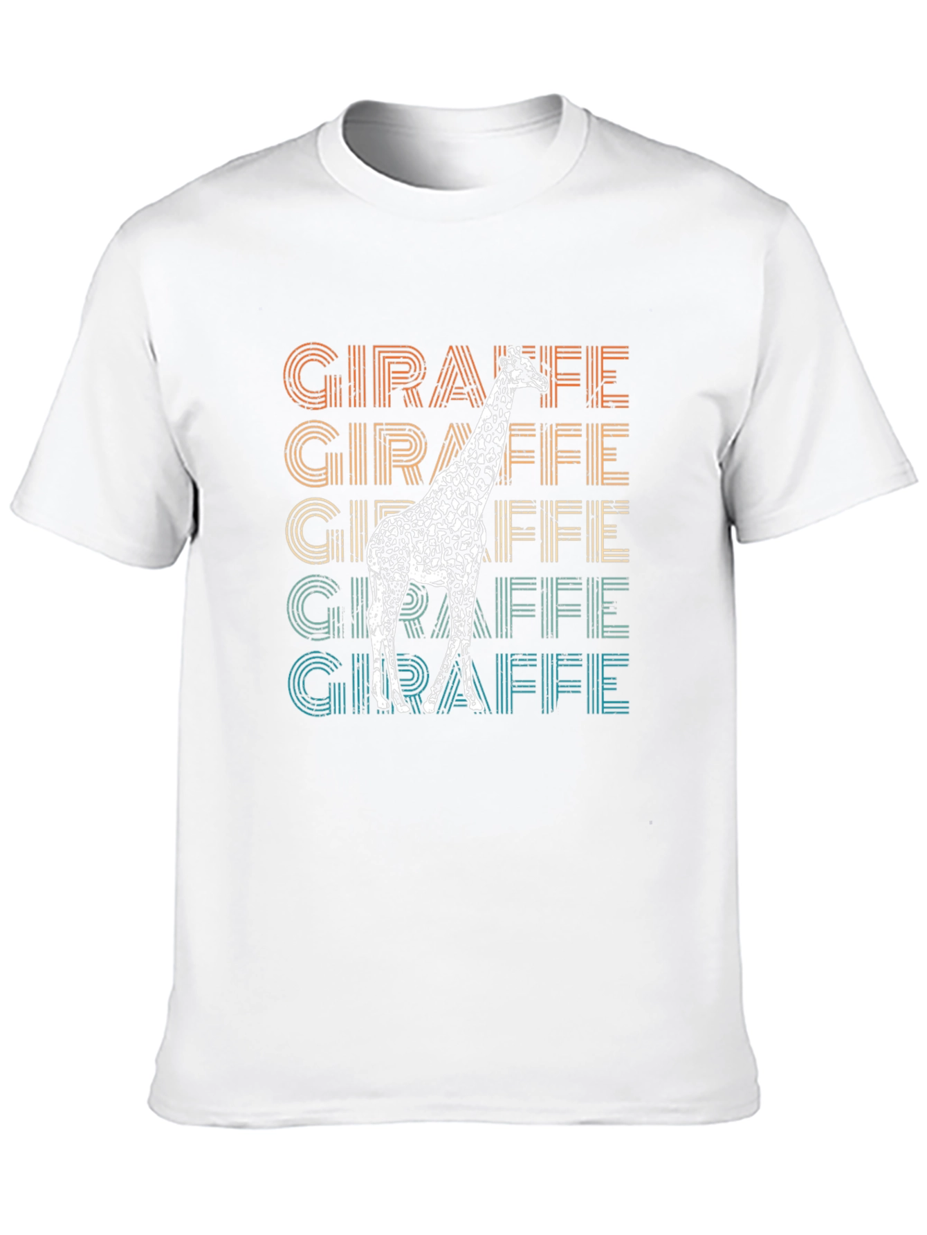 Retro Giraffe T-Shirt - Animal Lover Tee