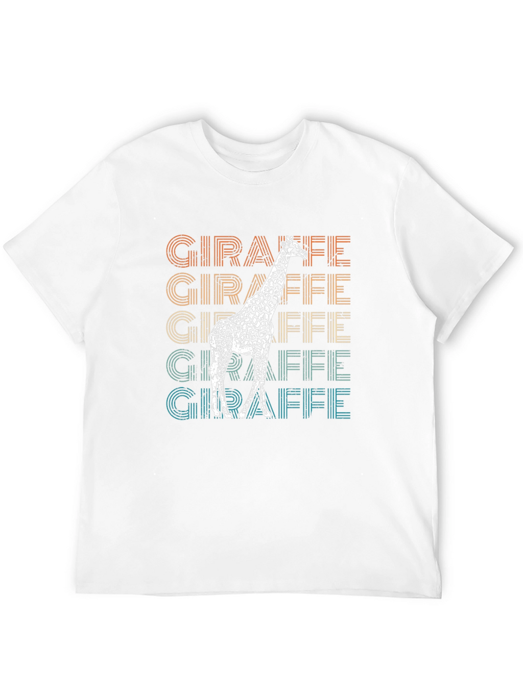 Retro Giraffe T-Shirt - Animal Lover Tee