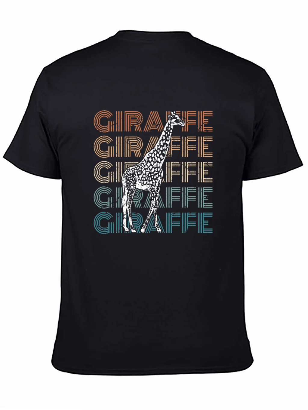 Retro Giraffe T-Shirt - Animal Lover Tee
