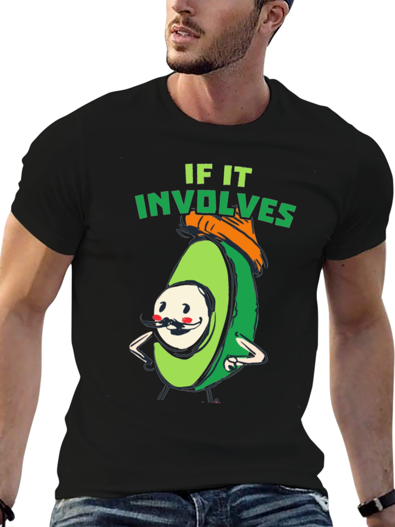 Avocado Humor T-Shirt - If It Involves Fun