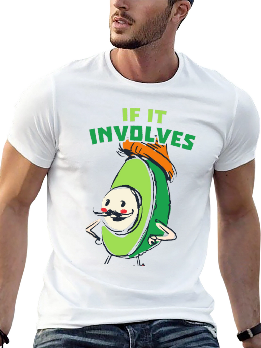 Avocado Humor T-Shirt - If It Involves Fun