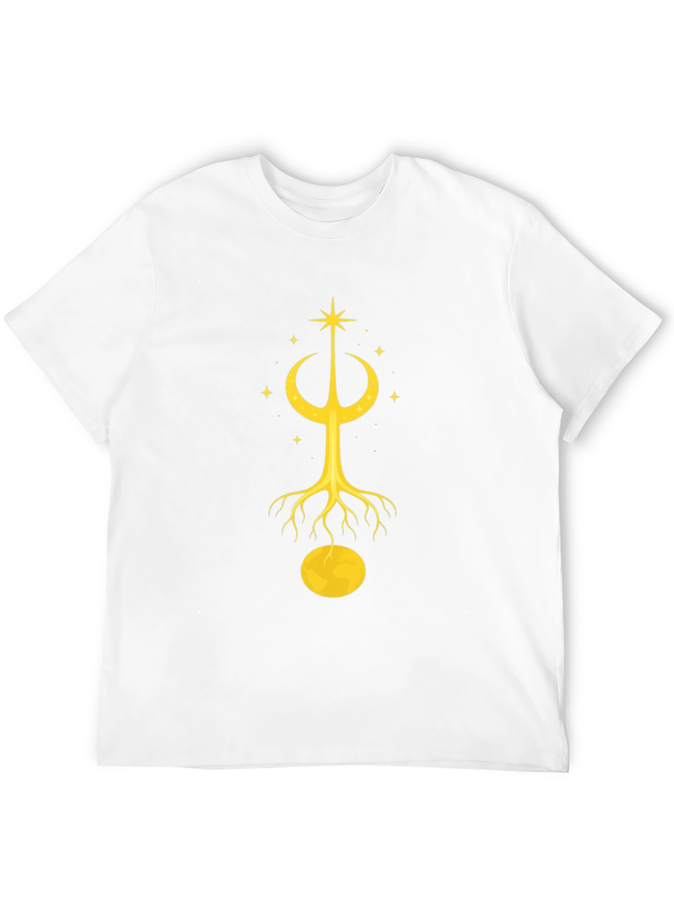 Celestial Tree Graphic Tee - Unisex Black T-Shirt
