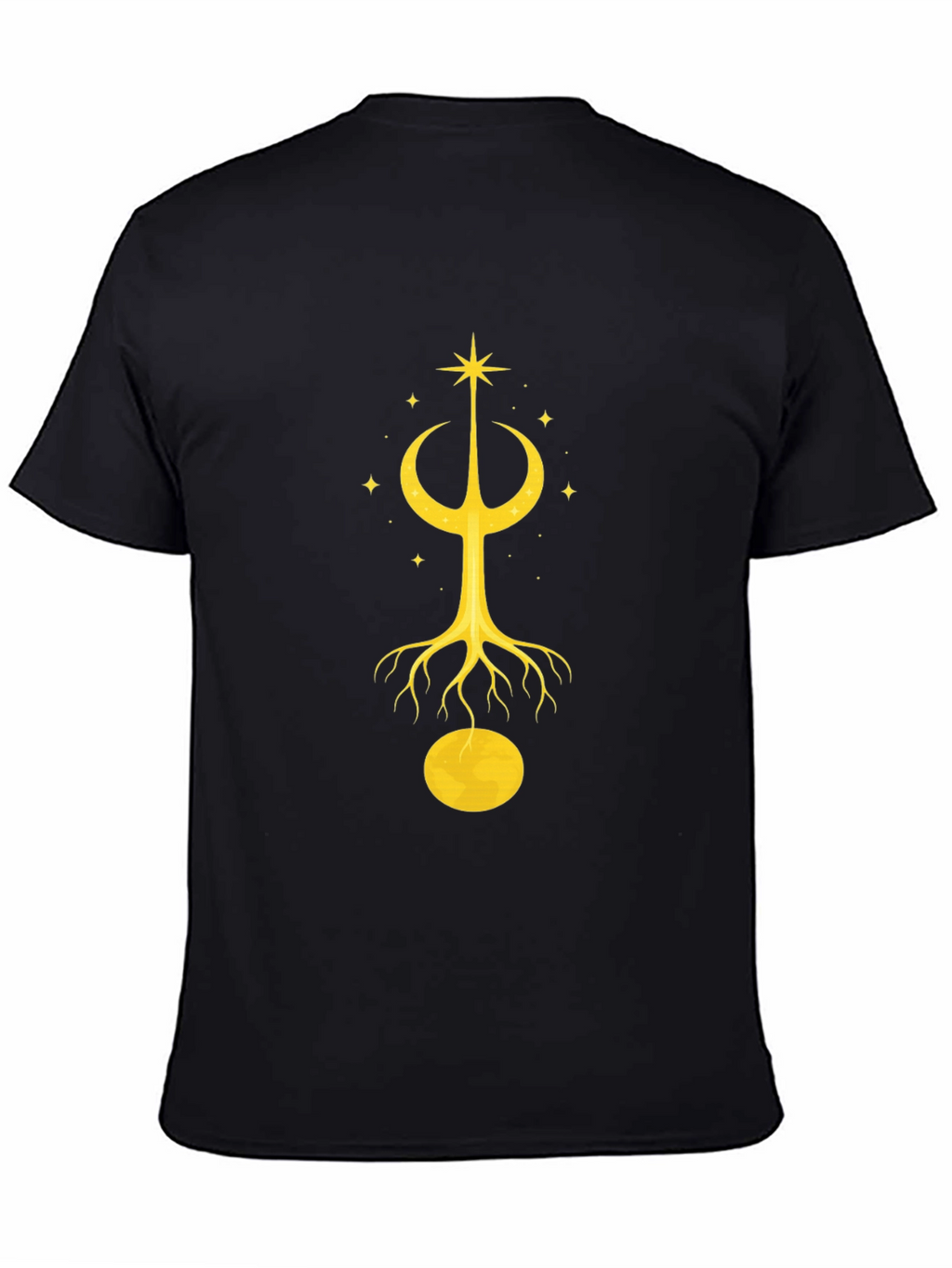 Celestial Tree Graphic Tee - Unisex Black T-Shirt
