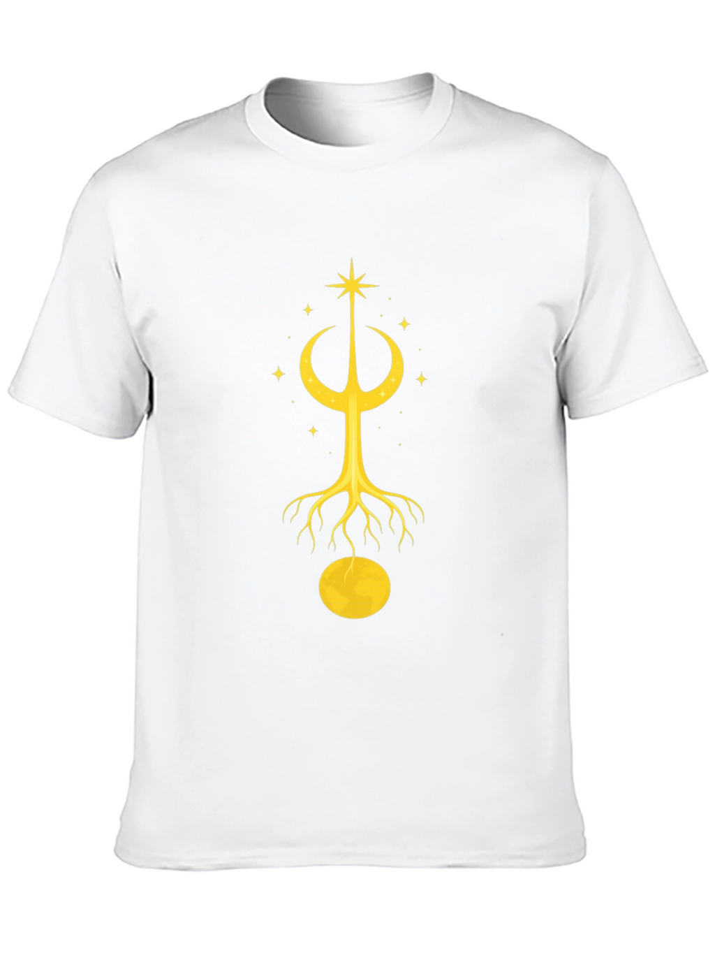 Celestial Tree Graphic Tee - Unisex Black T-Shirt