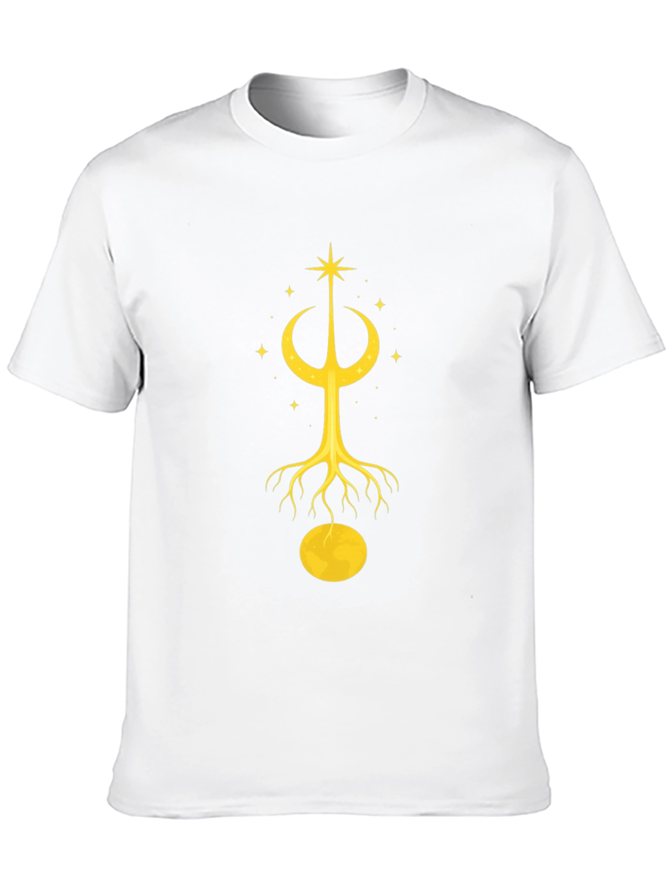 Celestial Tree Graphic Tee - Unisex Black T-Shirt
