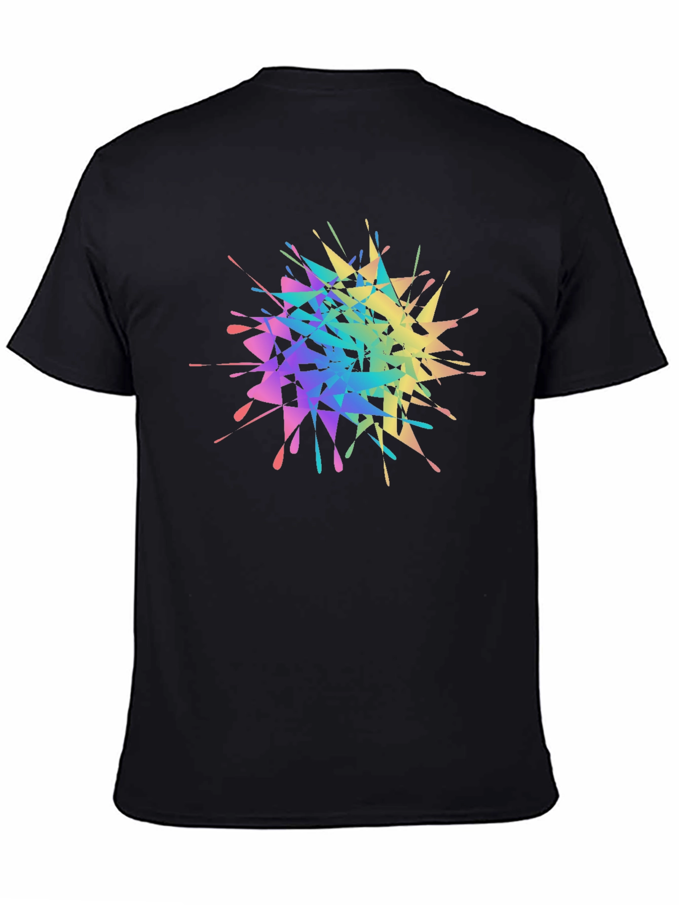 Rainbow Splatter Graphic Tee - Unique Design