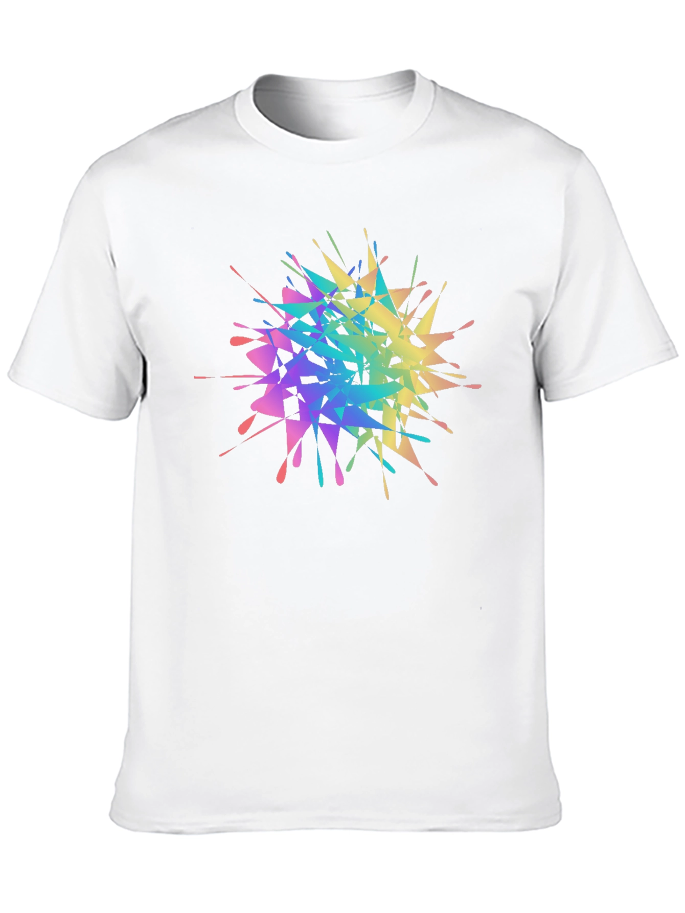 Rainbow Splatter Graphic Tee - Unique Design