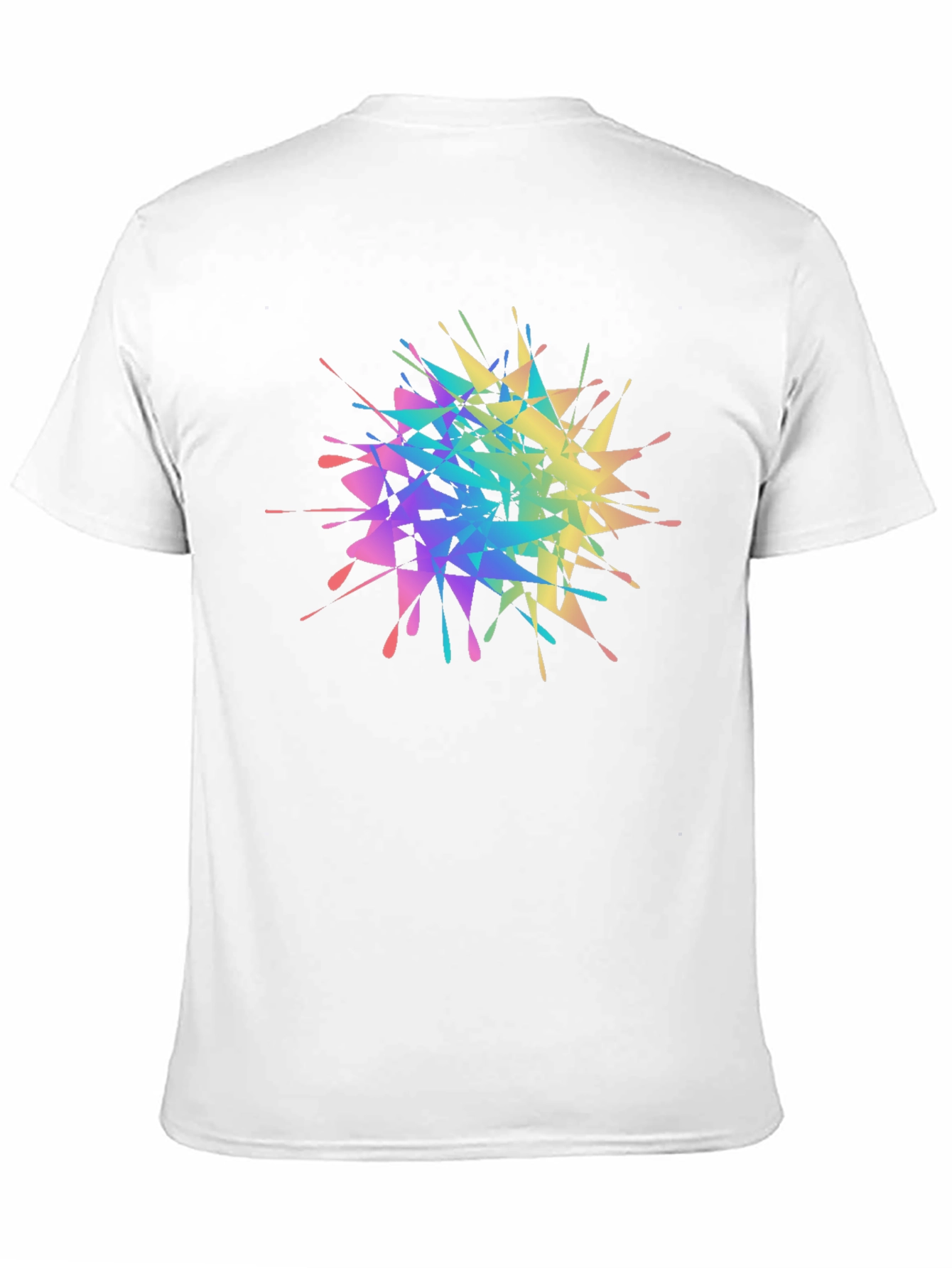 Rainbow Splatter Graphic Tee - Unique Design