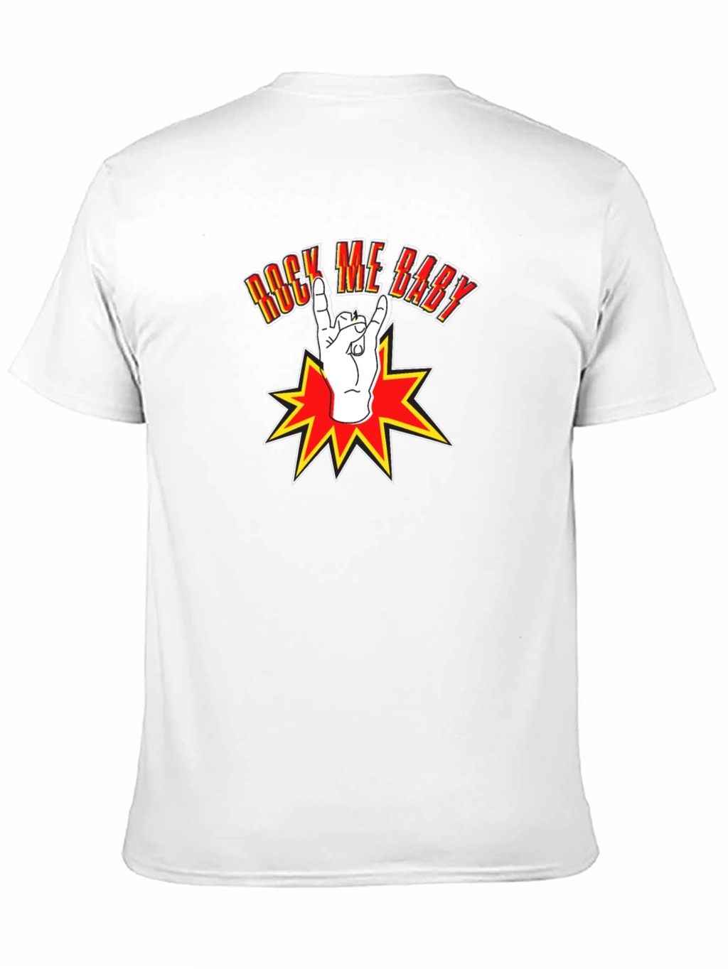 Rock Me Baby Graphic T-Shirt - Black Cotton Tee