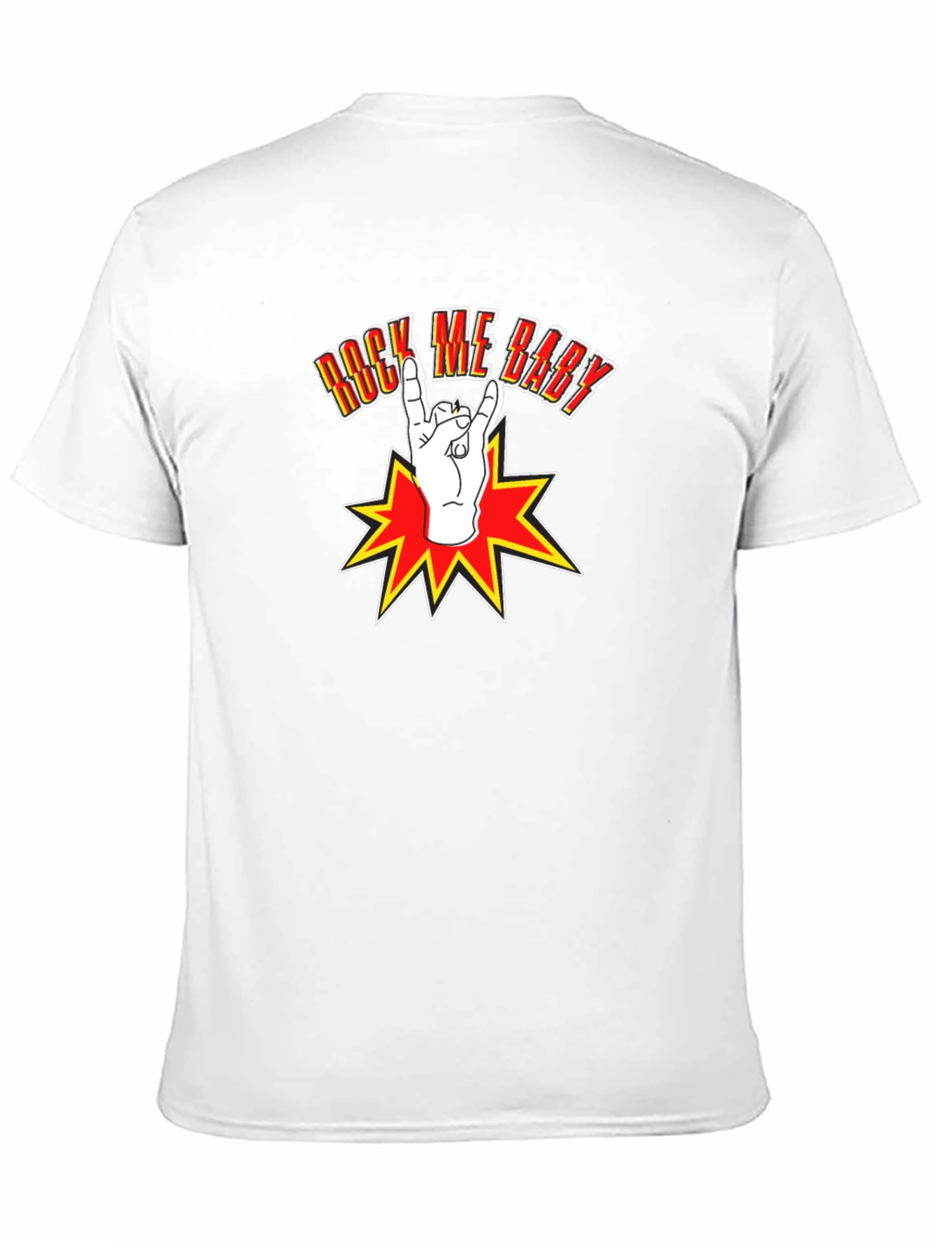 Rock Me Baby Graphic T-Shirt - Black Cotton Tee