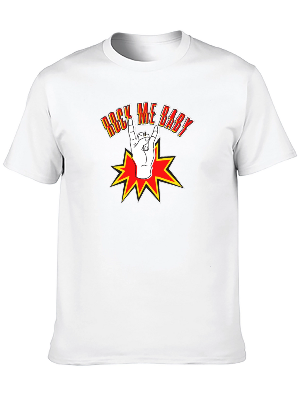 Rock Me Baby Graphic T-Shirt - Black Cotton Tee