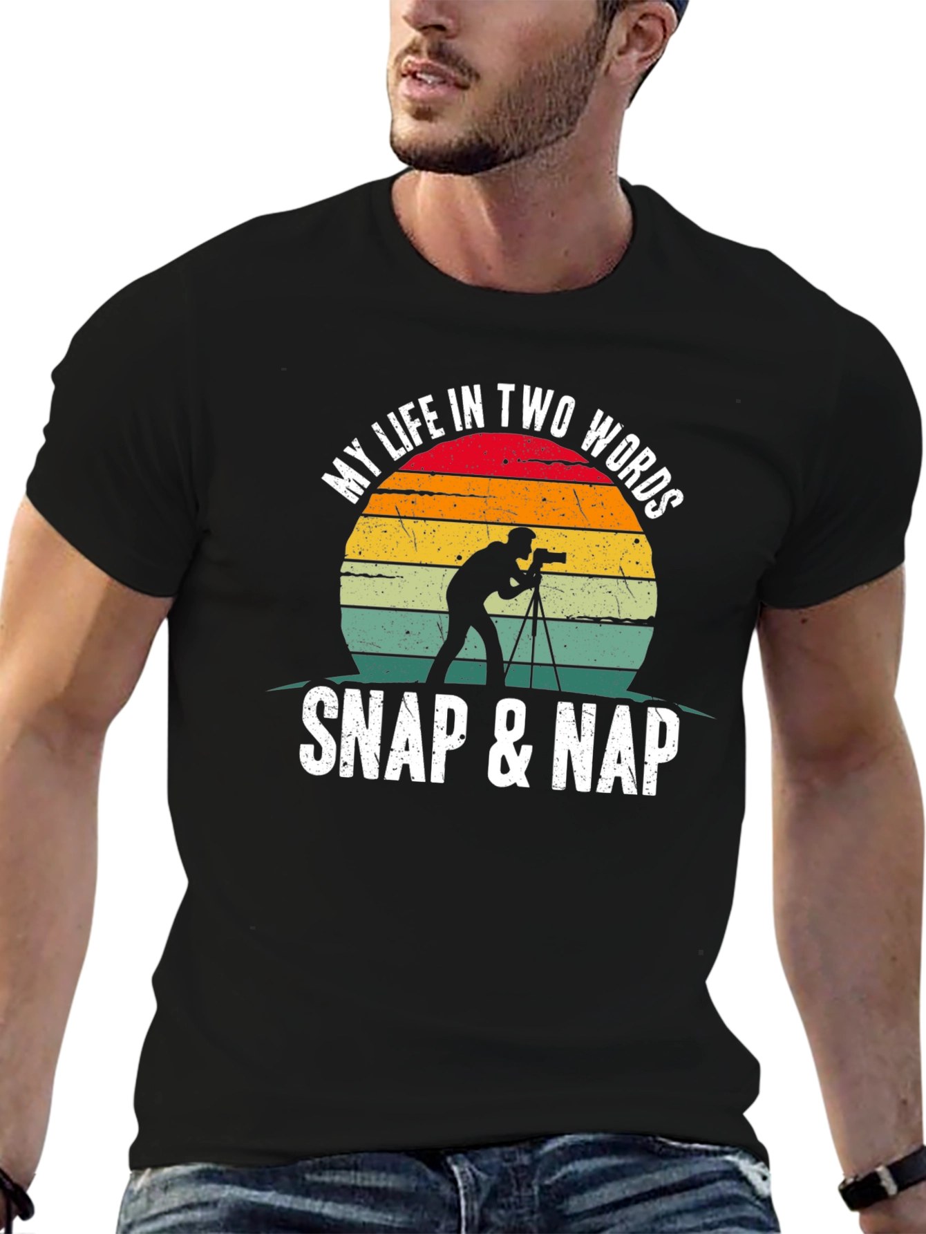 Snap & Nap Photographer Graphic T-Shirt