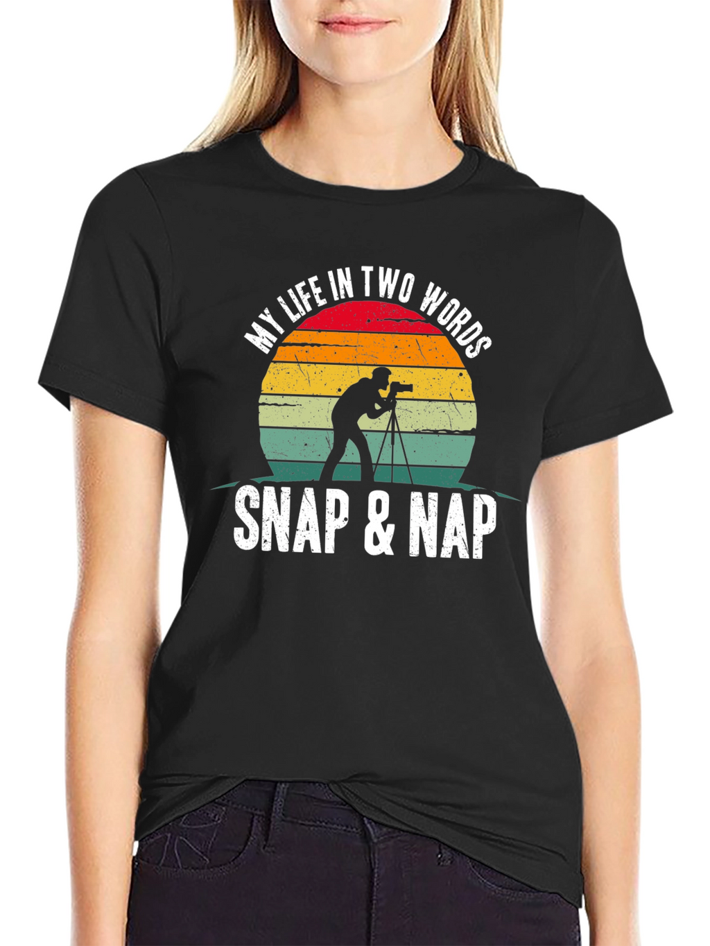 Snap & Nap Photographer Graphic T-Shirt