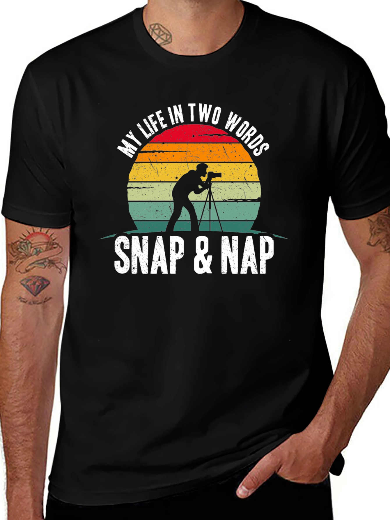 Snap & Nap Photographer Graphic T-Shirt
