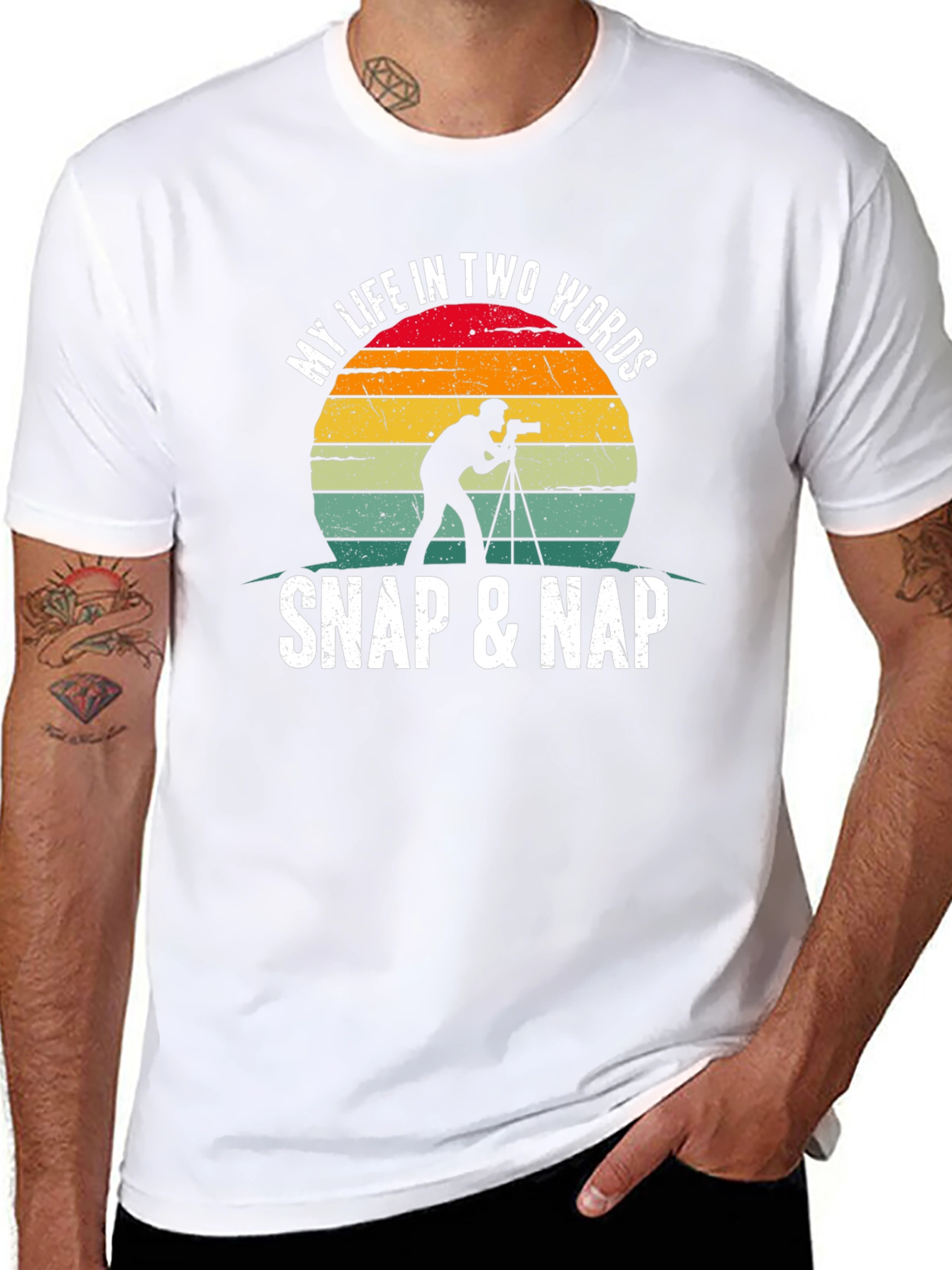 Snap & Nap Photographer Graphic T-Shirt