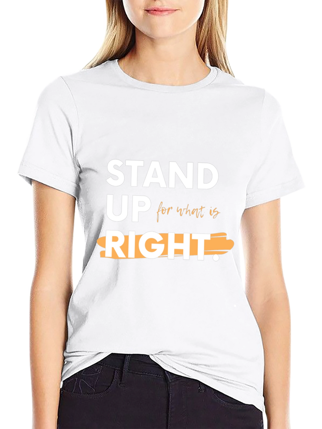 Stand Up For What Is Right Black Tee