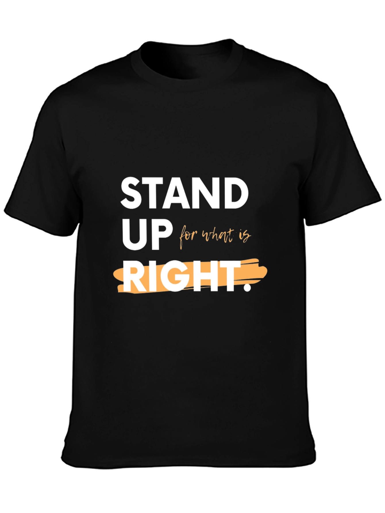 Stand Up For What Is Right Black Tee