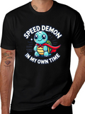 Speed Demon Turtle T-Shirt - Slow & Steady Wins