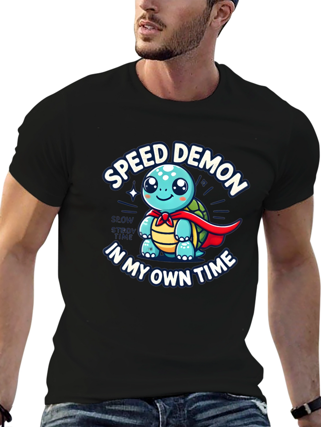 Speed Demon Turtle T-Shirt - Slow & Steady Wins