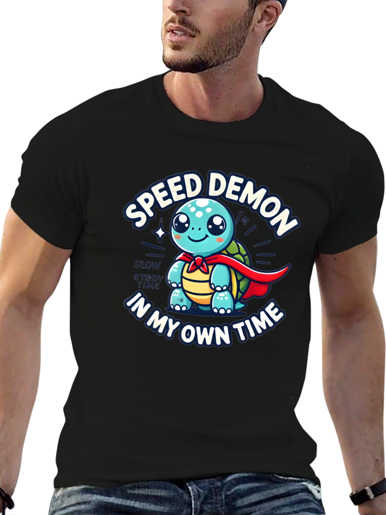 Speed Demon Turtle T-Shirt - Slow & Steady Wins