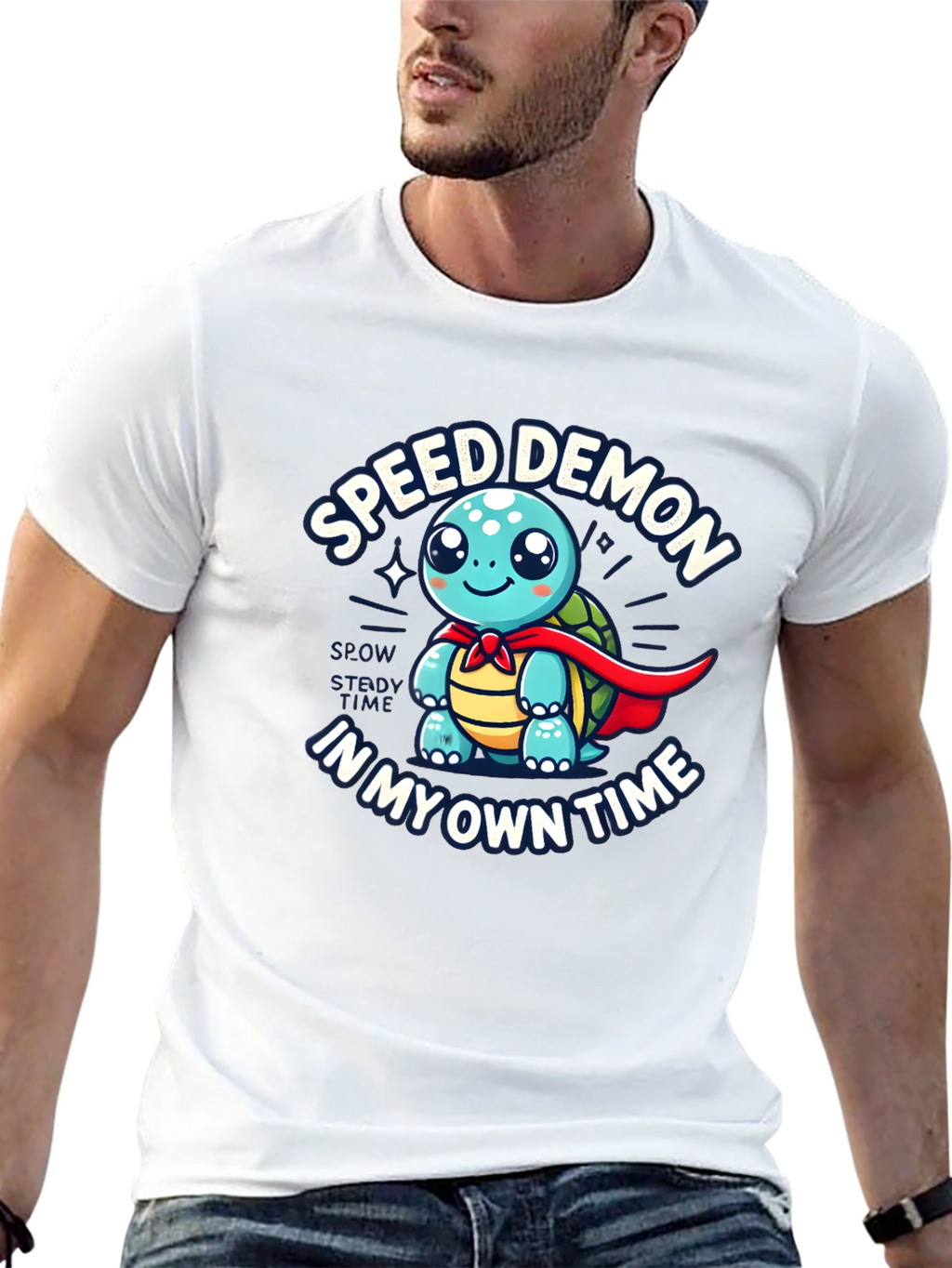 Speed Demon Turtle T-Shirt - Slow & Steady Wins