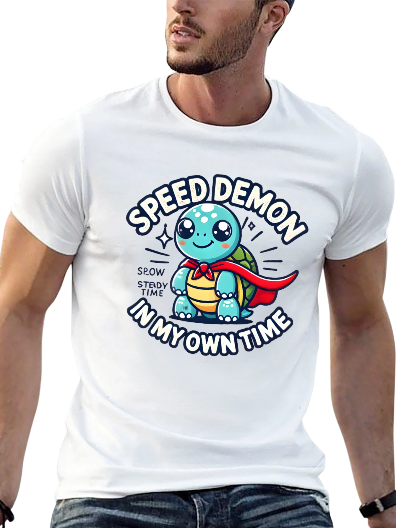 Speed Demon Turtle T-Shirt - Slow & Steady Wins