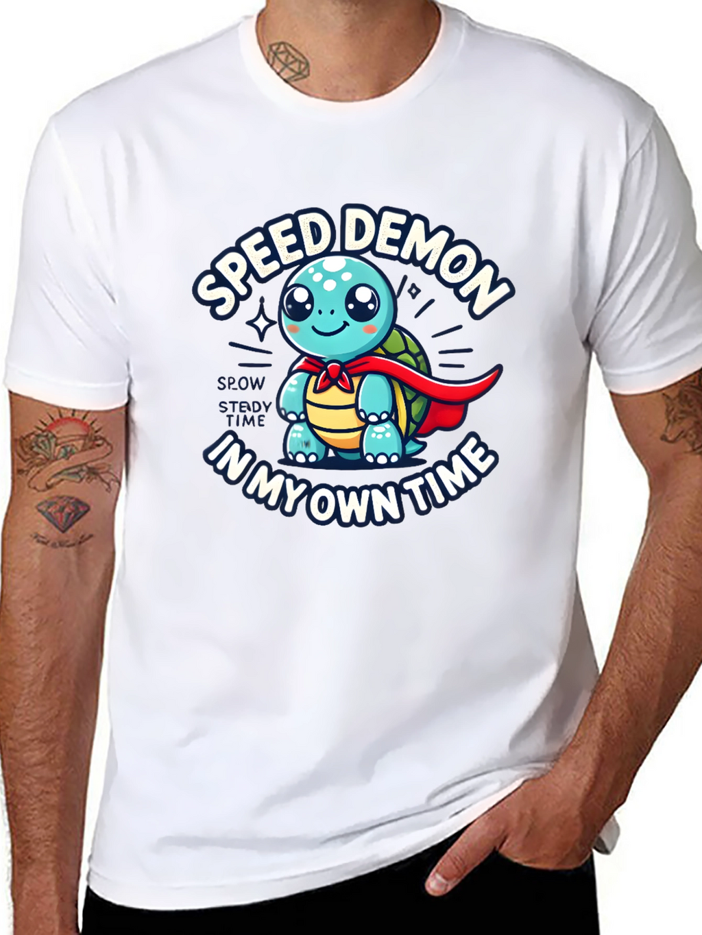 Speed Demon Turtle T-Shirt - Slow & Steady Wins