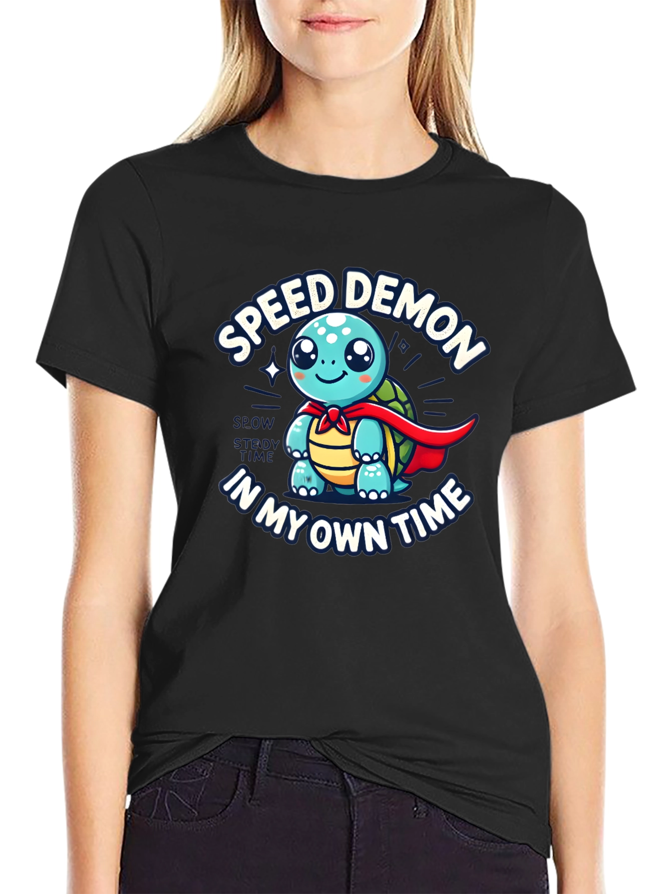 Speed Demon Turtle T-Shirt - Slow & Steady Wins