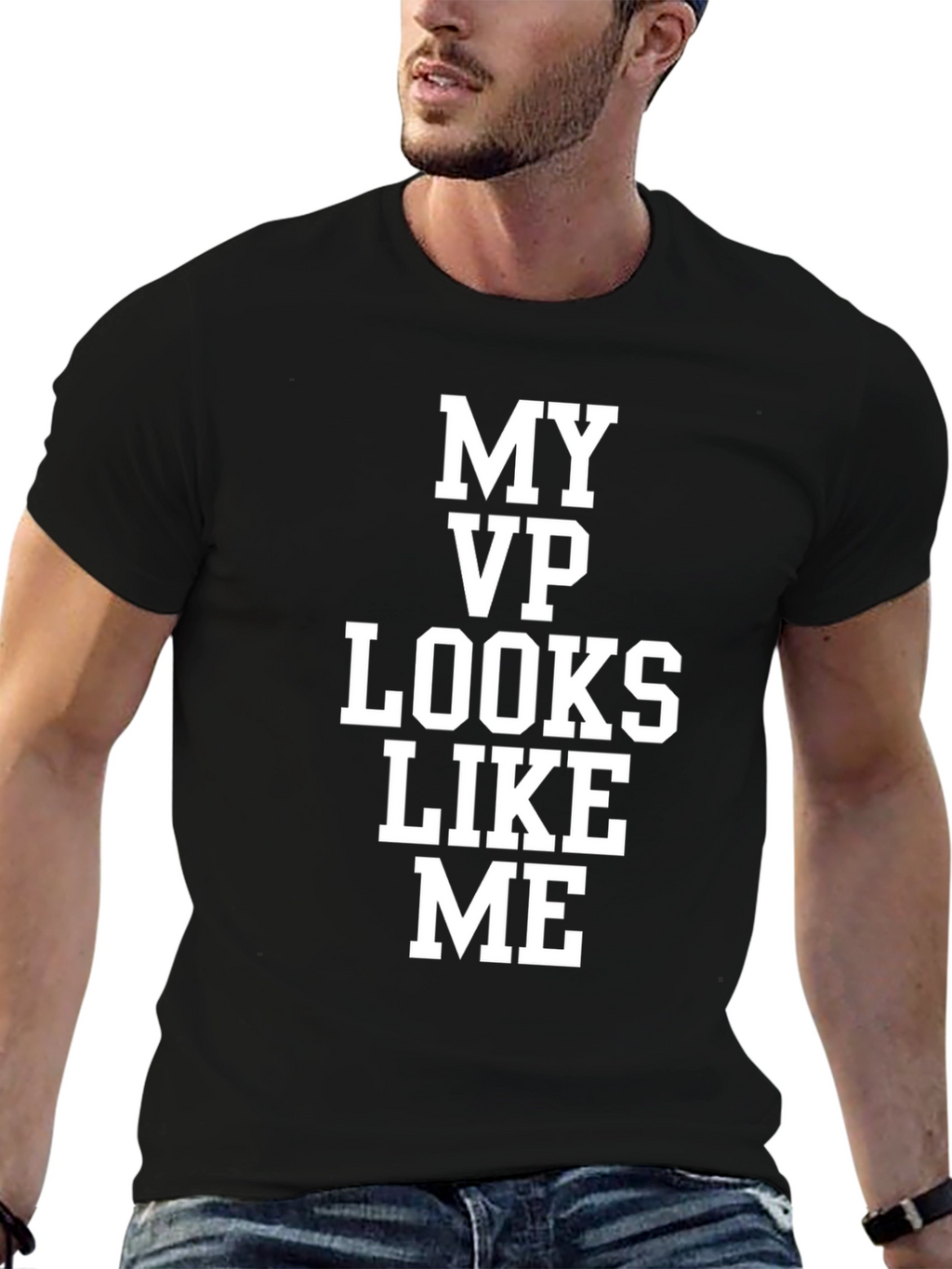 My VP Looks Like Me T-Shirt Black Cotton