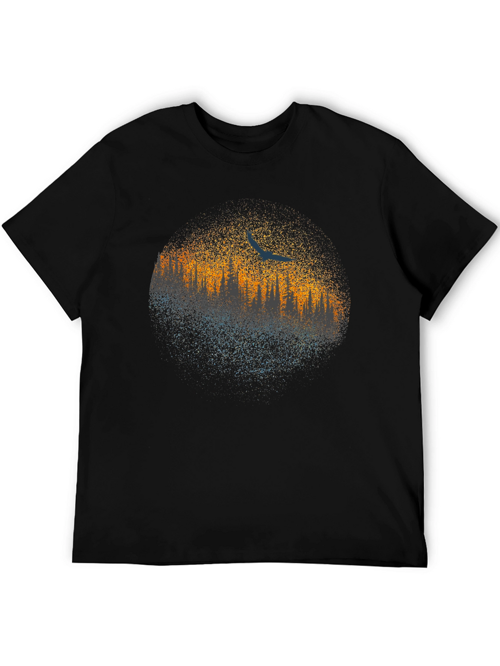 Abstract Tree Line Graphic Tee