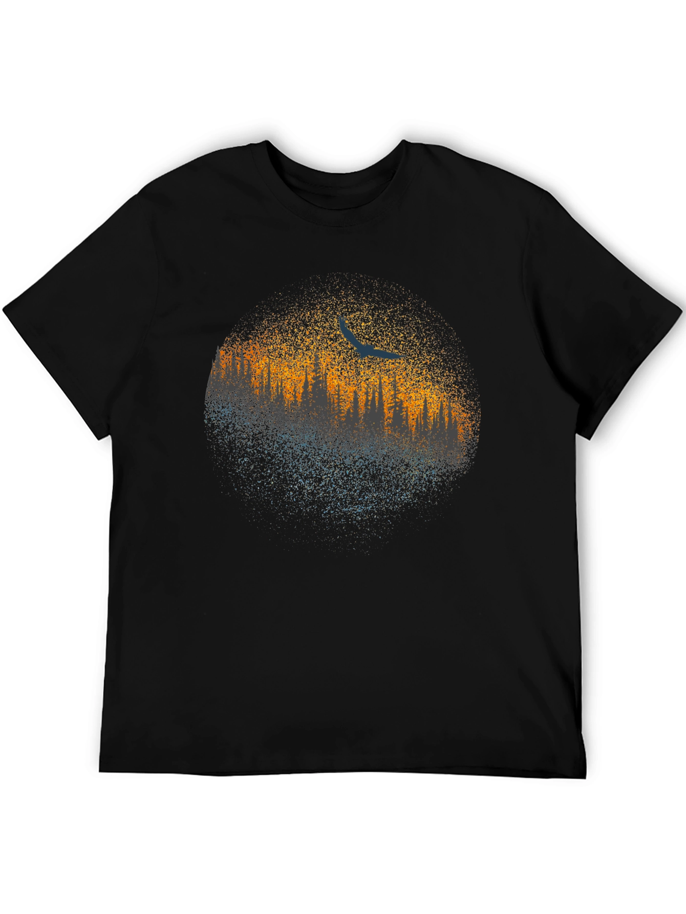 Abstract Tree Line Graphic Tee