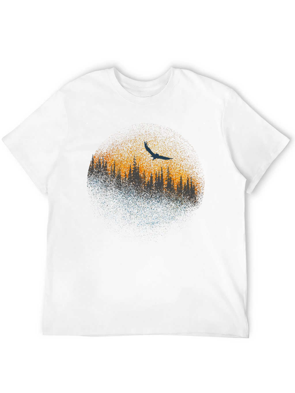 Abstract Tree Line Graphic Tee