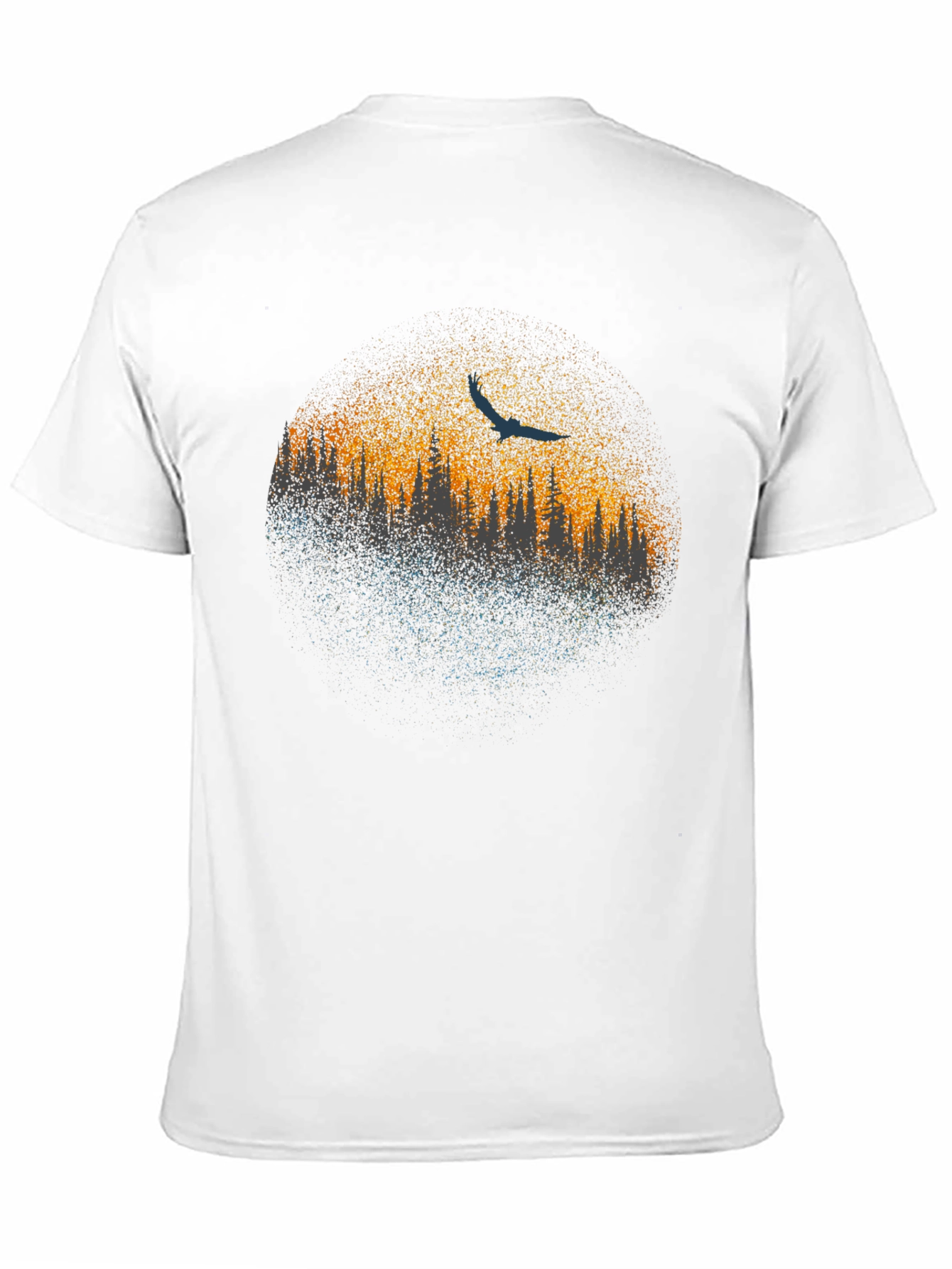 Abstract Tree Line Graphic Tee
