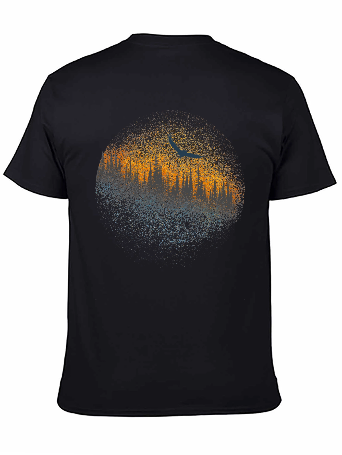 Abstract Tree Line Graphic Tee