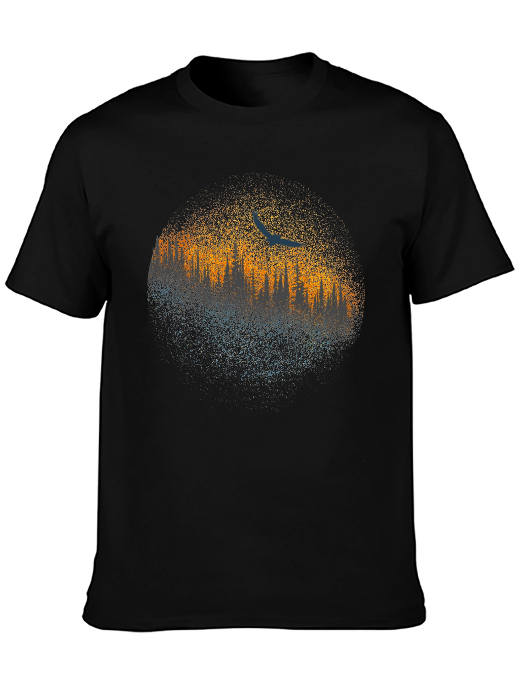 Abstract Tree Line Graphic Tee