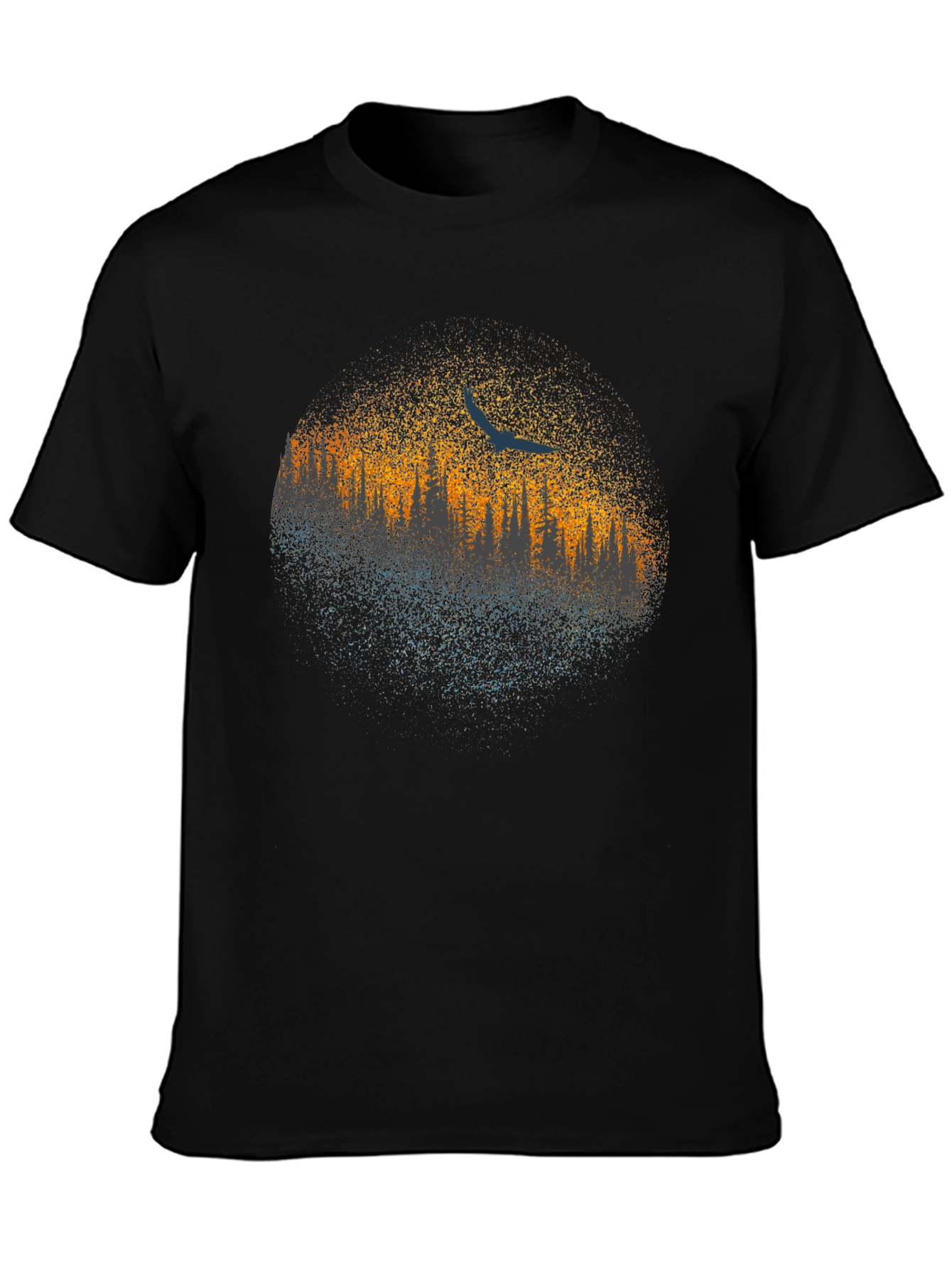 Abstract Tree Line Graphic Tee