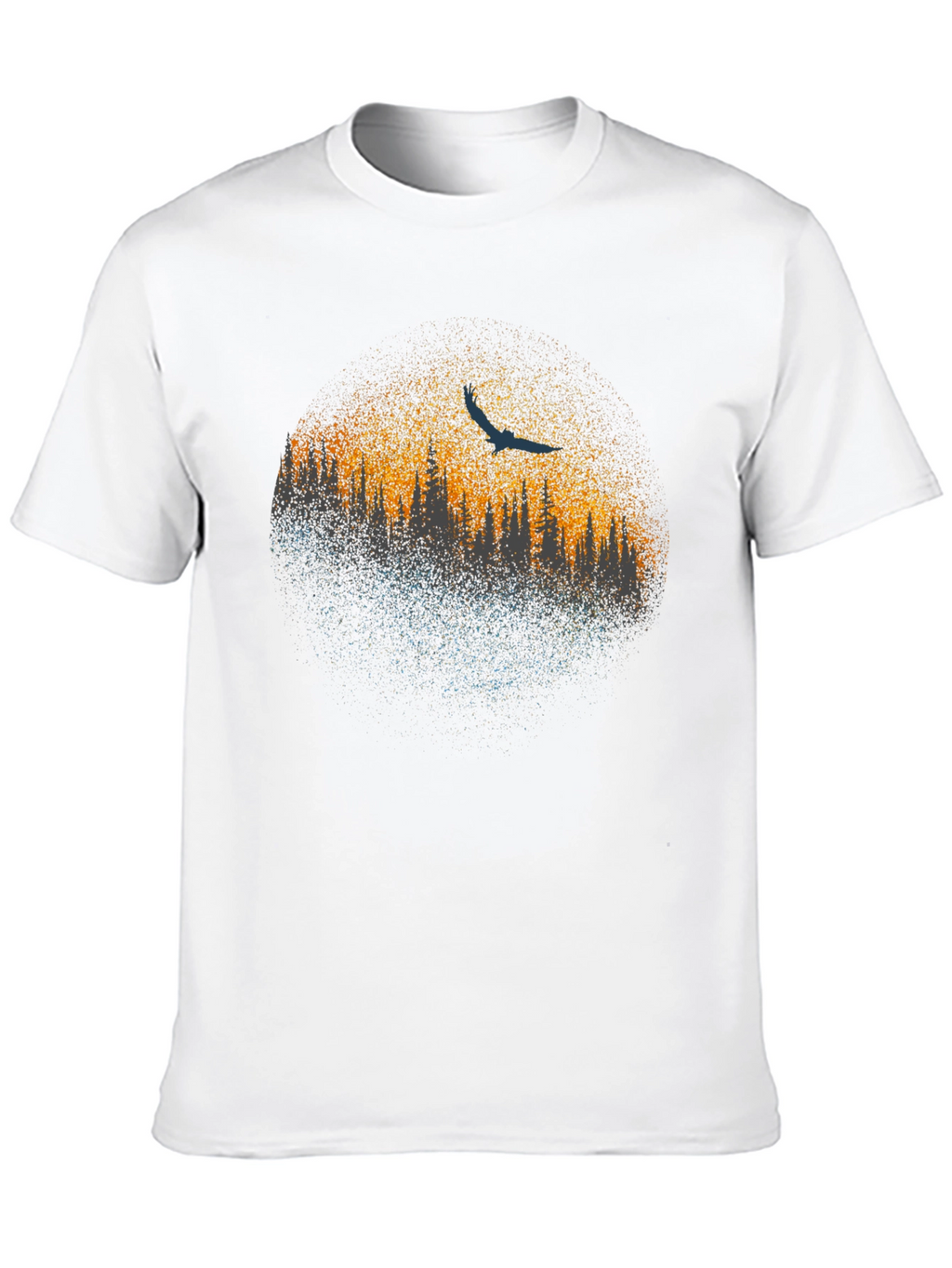 Abstract Tree Line Graphic Tee