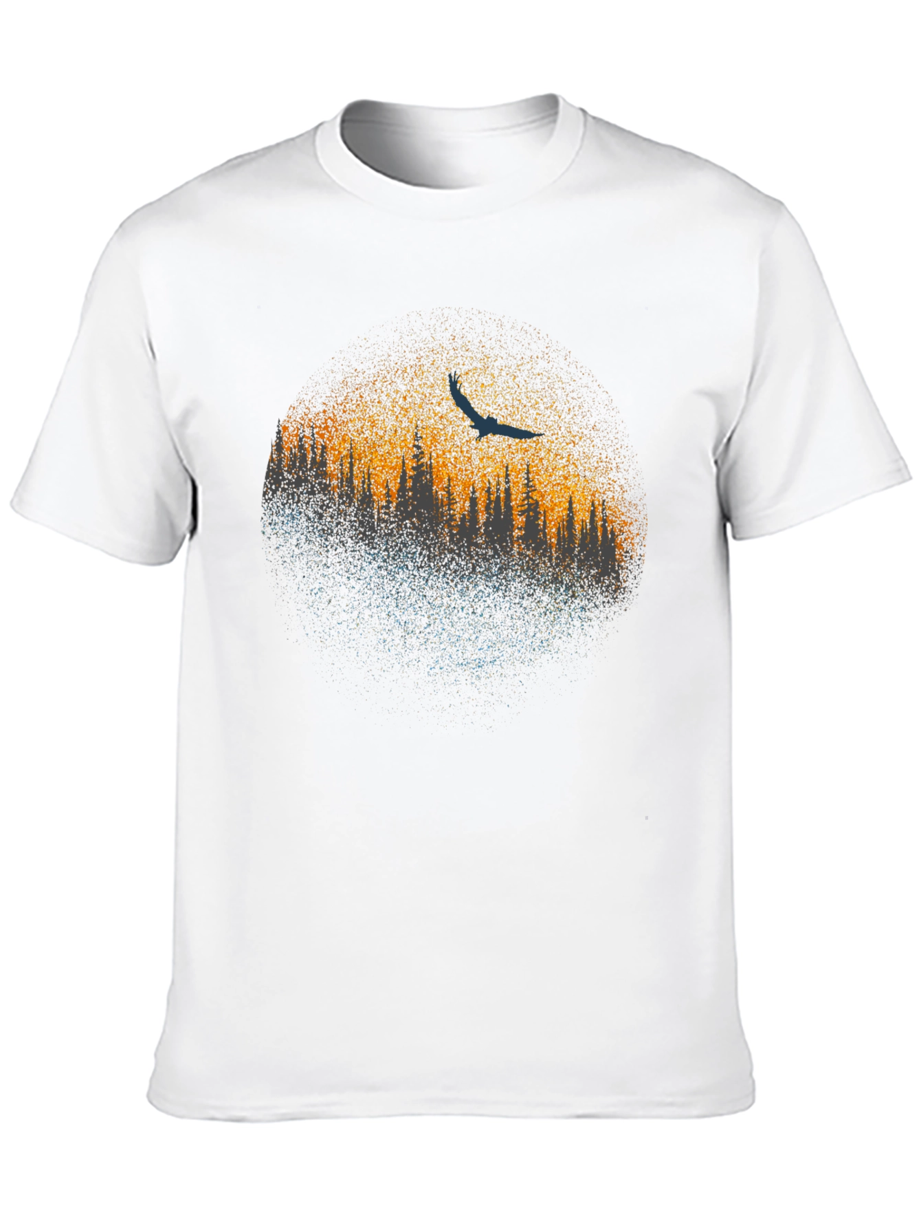 Abstract Tree Line Graphic Tee