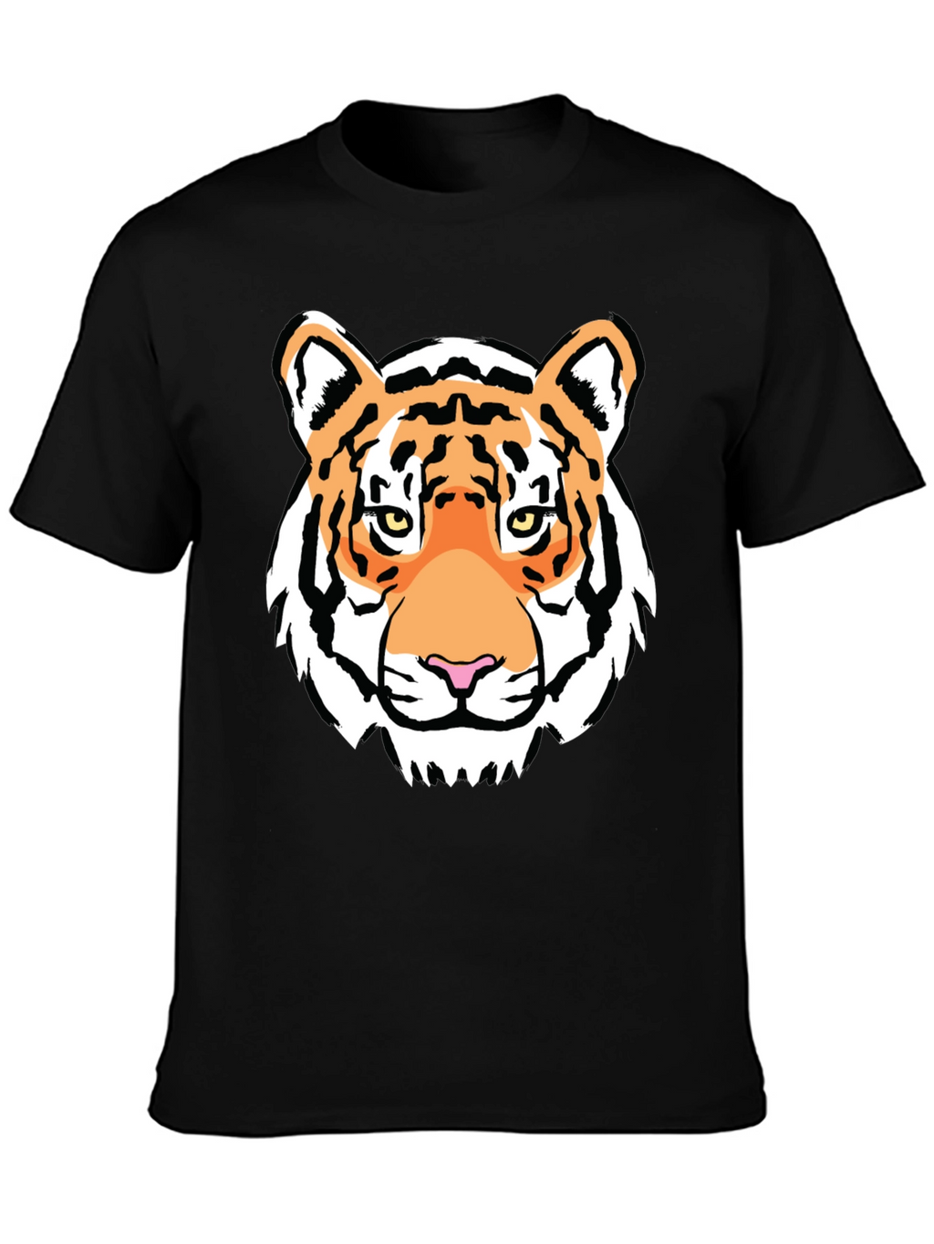 Tiger Graphic Tee - Bold Black T-Shirt