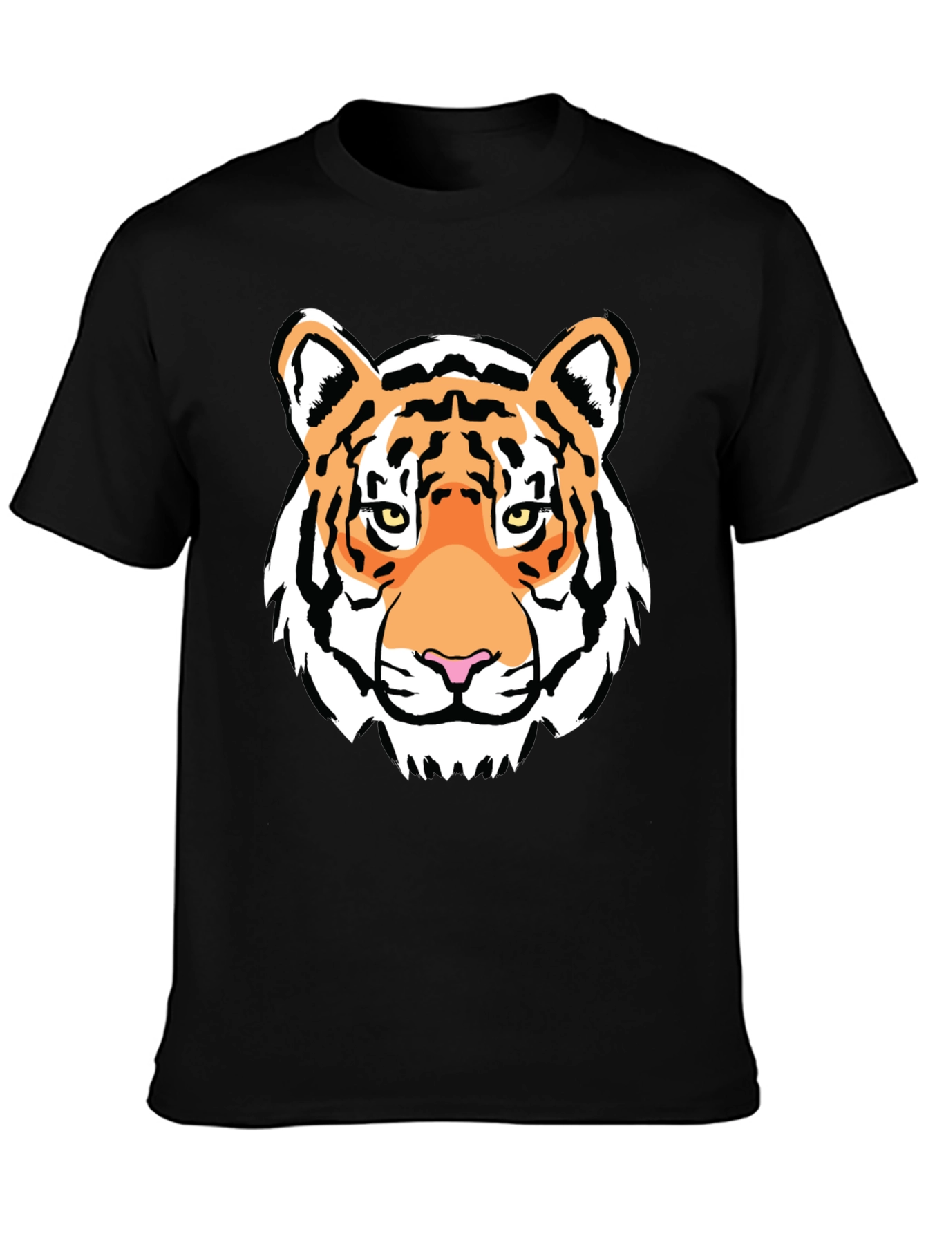 Tiger Graphic Tee - Bold Black T-Shirt