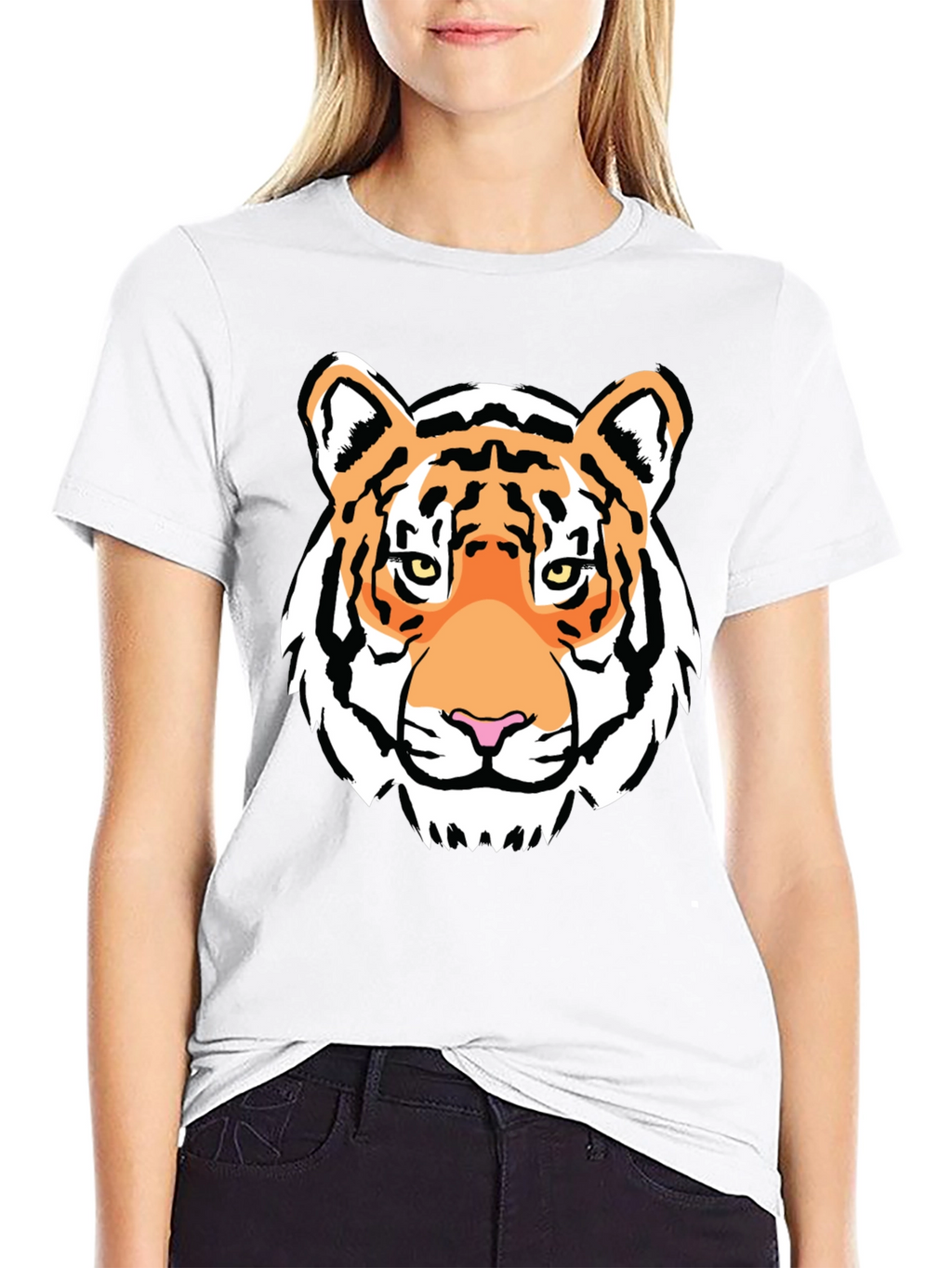 Tiger Graphic Tee - Bold Black T-Shirt