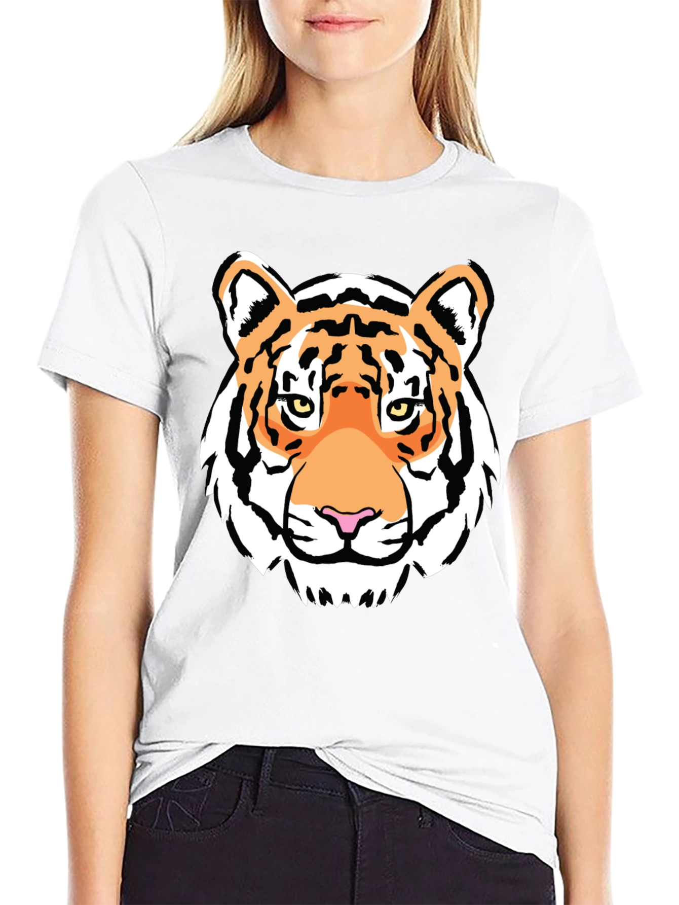 Tiger Graphic Tee - Bold Black T-Shirt