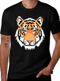 Tiger Graphic Tee - Bold Black T-Shirt