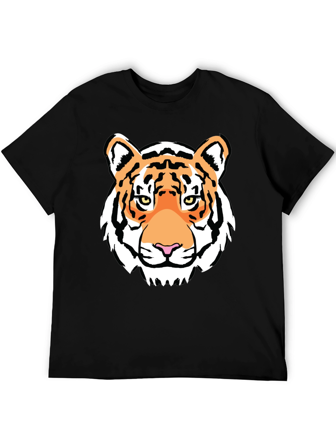 Tiger Graphic Tee - Bold Black T-Shirt