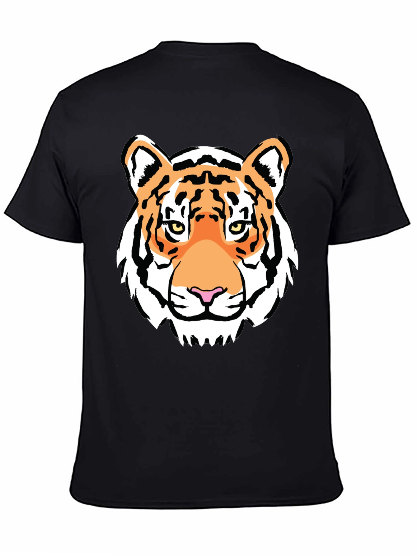 Tiger Graphic Tee - Bold Black T-Shirt