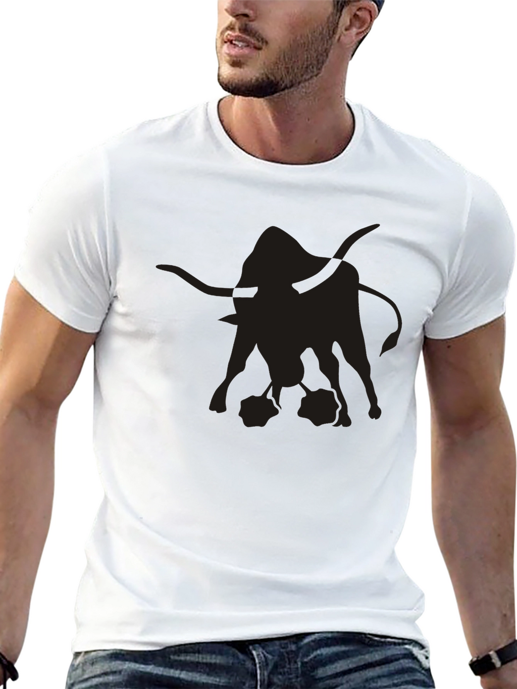 Mens Graphic Black Bull T-Shirt