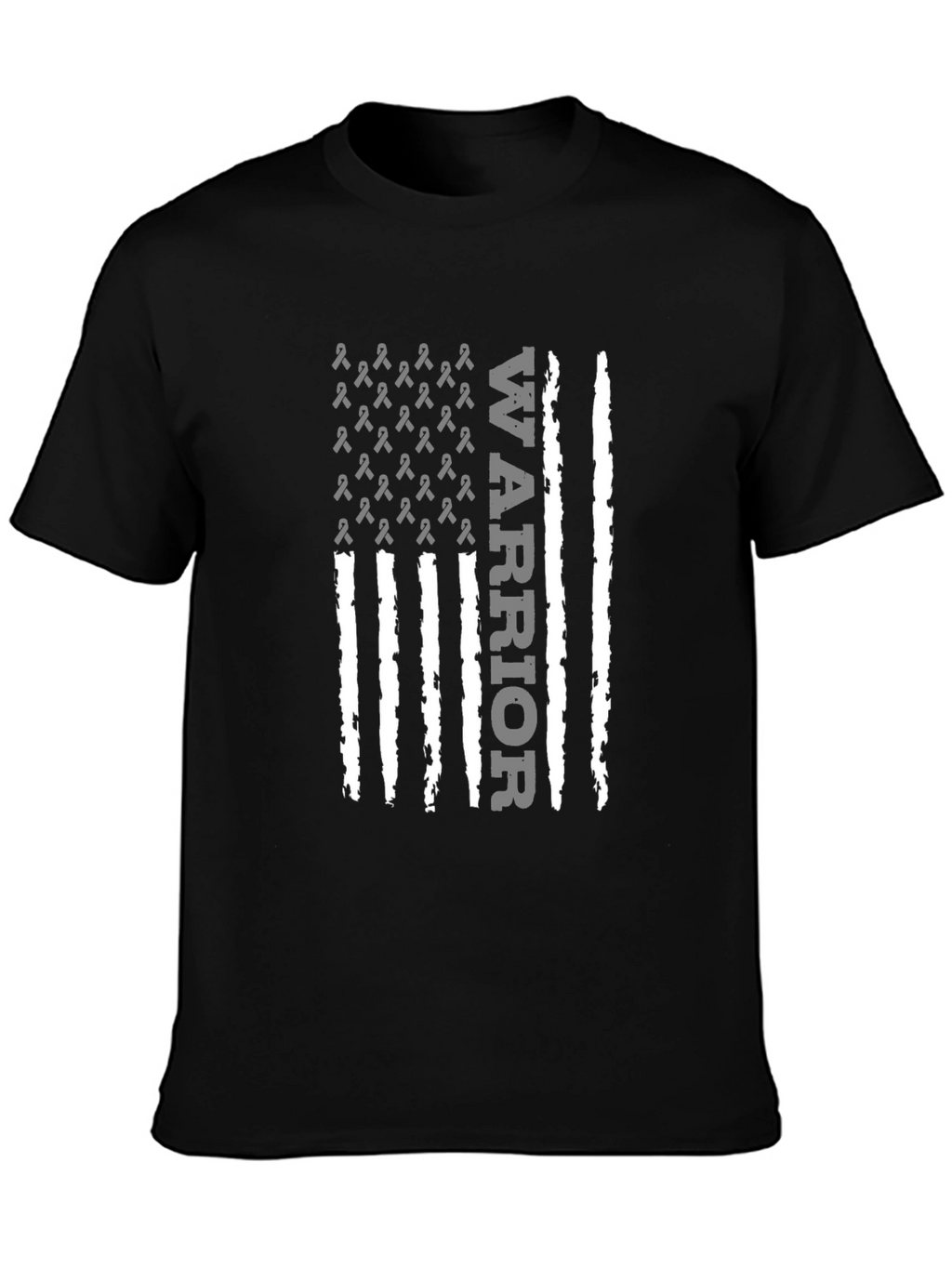 Warrior Ribbon Flag Graphic T-Shirt