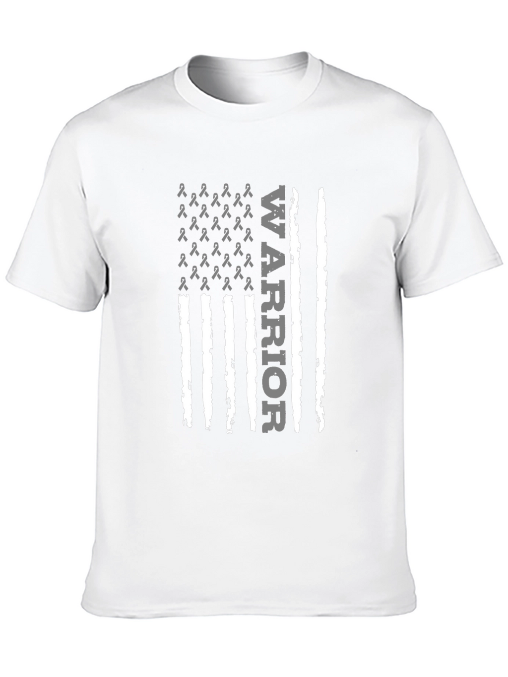 Warrior Ribbon Flag Graphic T-Shirt