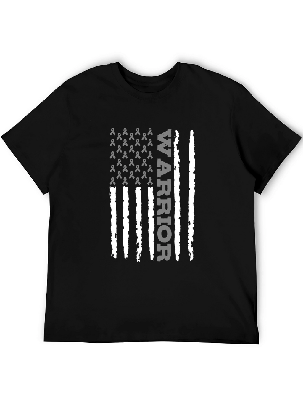 Warrior Ribbon Flag Graphic T-Shirt